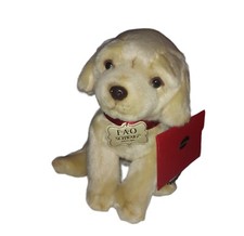 FAO Schwarz Yellow Lab Labrador Plush Puppy Dog 10" Tags Adoption Papers