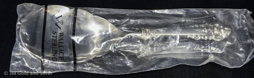 Wallace Grande Baroque Sterling Silver Scalloped Rice Serving Spoon | 9.75"