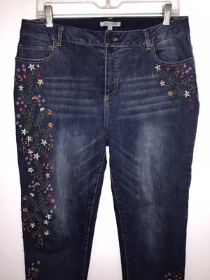 John Mark Womens Straight Crop Jeans 10 
