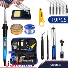 80W Digital Electric Soldering Iron Kit Tempe Adjustable Welding Tool Solder Gun