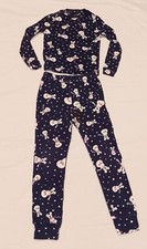 Vintage Disney Mickey Snowman Kids Pajamas Size 6
