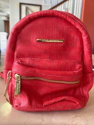 Steve Maden Mini Backpack coral Gold Toned Beautiful Bag