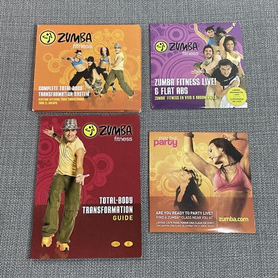 Zumba Fitness DVD s ONLY (Set of 5 plus Booklet)