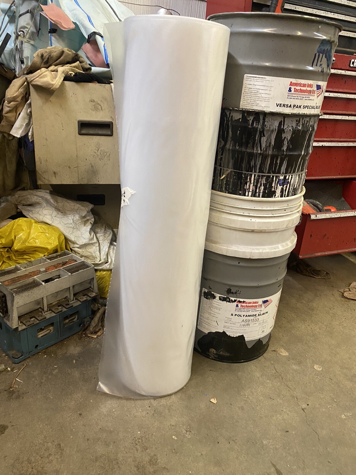(5) Plastic Dust Collector Lower Bags for JET, Delta, Grizzly. 31 by 42