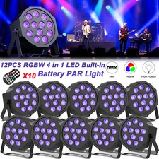 PAR Can Light RGBW Stage Lighting DJ Disco Party Club Show 12LED Light DMX512