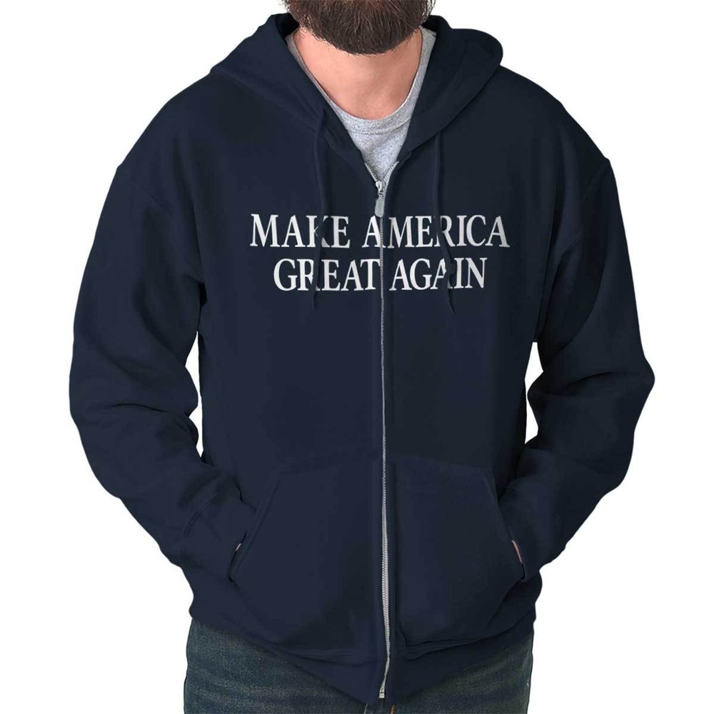 Trump MAGA Zip Up Hoodie for Supporters - Men & Women