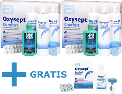 2x Oxysept Comfort Premium 3-Monats-Pack + 60ml Travelset (1L=39.21?)