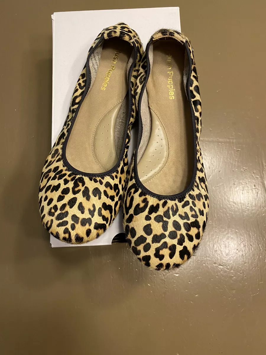 Hush puppies leopard flats clearance
