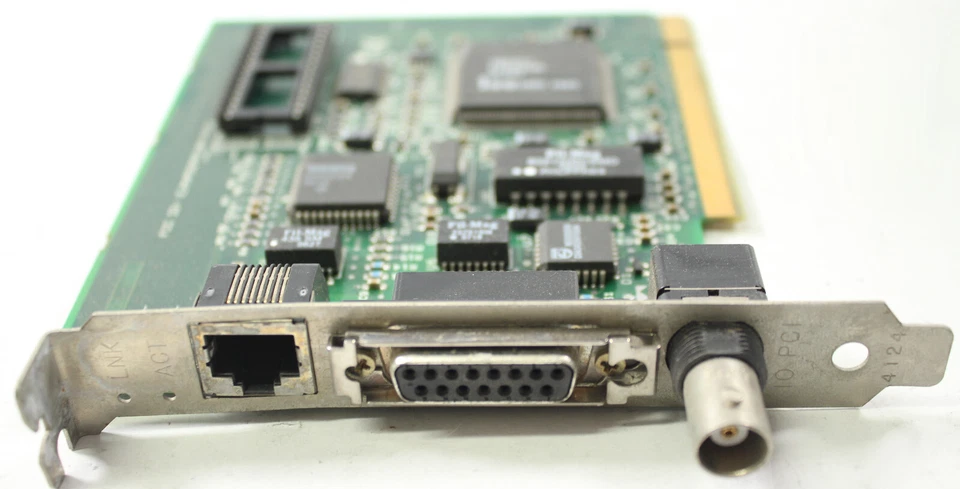 Intel 645477-007 RJ-45 BNC AUI 10Mbps PCI Combo Network Adapter - Image 4 of 4