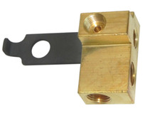 Dual Master Cylinder Brake Line Distribution Block For 1966 Gm A Body Cars Dual Master Cylinder Brake Line Distribution Block For 1966 Gm A Body Cars