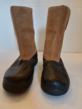Womans Talbots Black Leather/Tan Suede Sz 8 1...