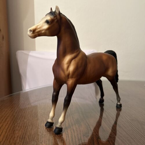 Vintage Breyer Traditional Horse Stretch Morgan #49 Bald Face Matte Bay 1965 - Picture 1 of 10