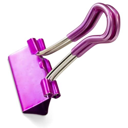 Officemate Easy Grip Metallic Binder Clips Small Pack Of 24 Stylish Paper Clips - Picture 5 of 7