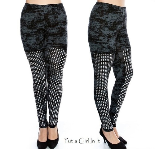 VOCAL Womens USA PLUS SIZE BLACK GRAY 