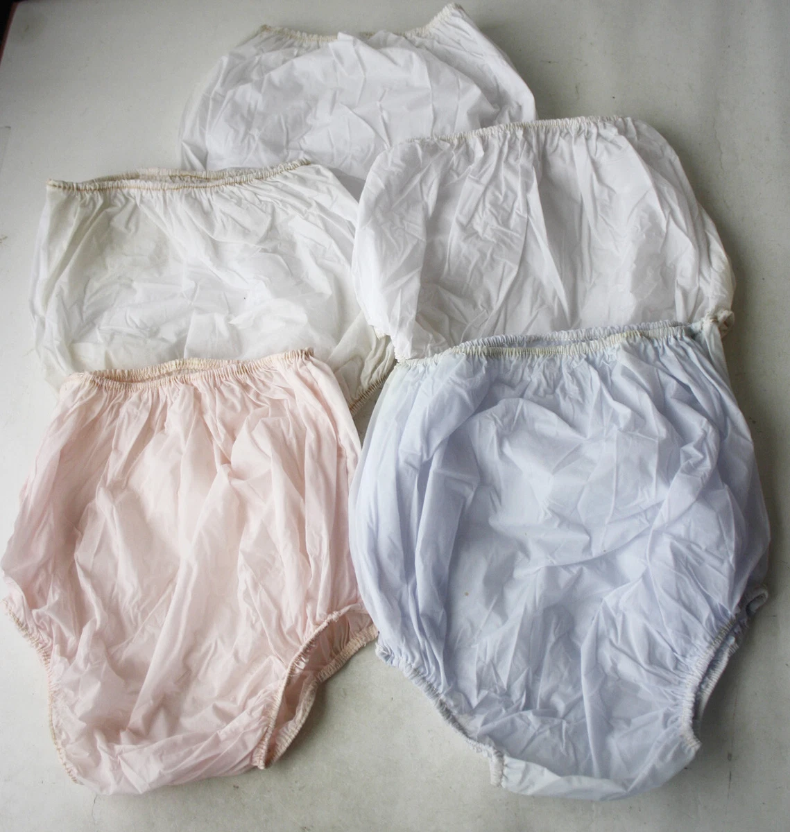 5X RARE VINTAGE 60'S-70's GREEK BABY PLASTIC PANTS LARGE SIZE GREECE NEW !