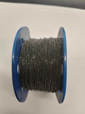 Rocca da 100 metri di catena a pallini diamantata 1.5 mm  Black Nikel Free