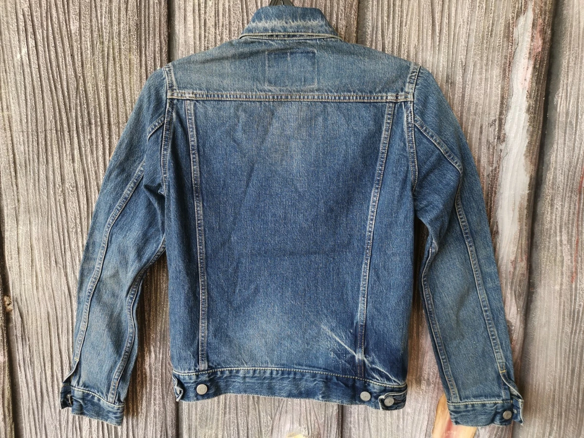 VTG HYSTERIC GLAMOUR SELVAGE SEARCH AND DESTROY PATCH JEAN JACKET