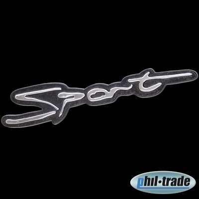 3D Chrom Emblem Aufkleber Logo Sport schwarz Racing Tuning Custom Motor