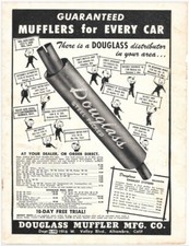 Hot Rod Magazine Ad Douglass Muffler Mfg Co June 1952 Vintage Racing Man Cave Hot Rod Magazine Ad Douglass Muffler Mfg Co June 1952 Vintage Racing Man Cave