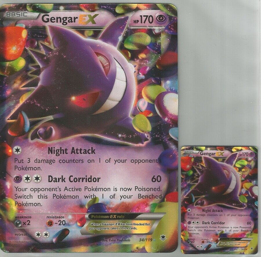  Pokemon - Gengar (34/119) - XY Phantom Forces - Holo