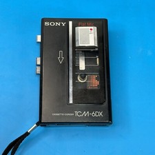 Vintage Sony TCM-6DX Cassette-Corder Cassette Player Recorder 4 PARTS OR REPAIR 