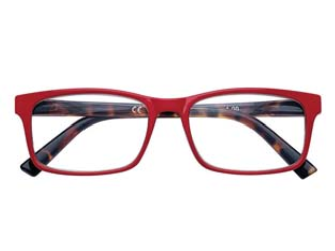 Occhiale lettura montatura policarbonato rosso b20 - diottrie +3,0 - 31z-b20-rde