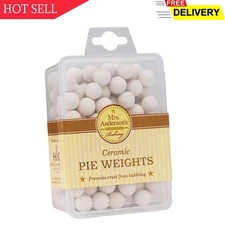 Mrs. Anderson's Baking Ceramic Pie Crust Weights, Natural Ceramic Stonew....