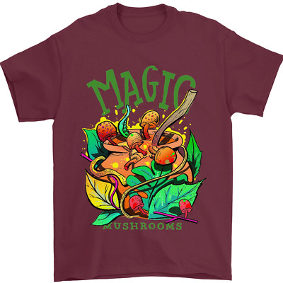 Magic Pilze Drogen Lsd Säure Trip Herren 100% Baumwolle