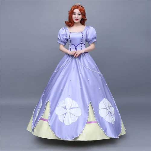Sofia the First Disney Cosplay Costume Evening Dress Costume Princess Dress New