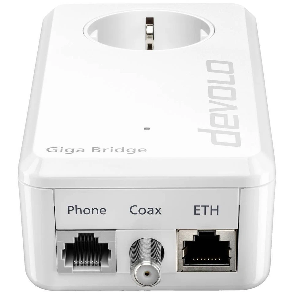Devolo Giga Bridge Phoneline Netzwerkadapter 8949 EU IP-Bridge, Glasfaser 1000 - Bild 4 von 4
