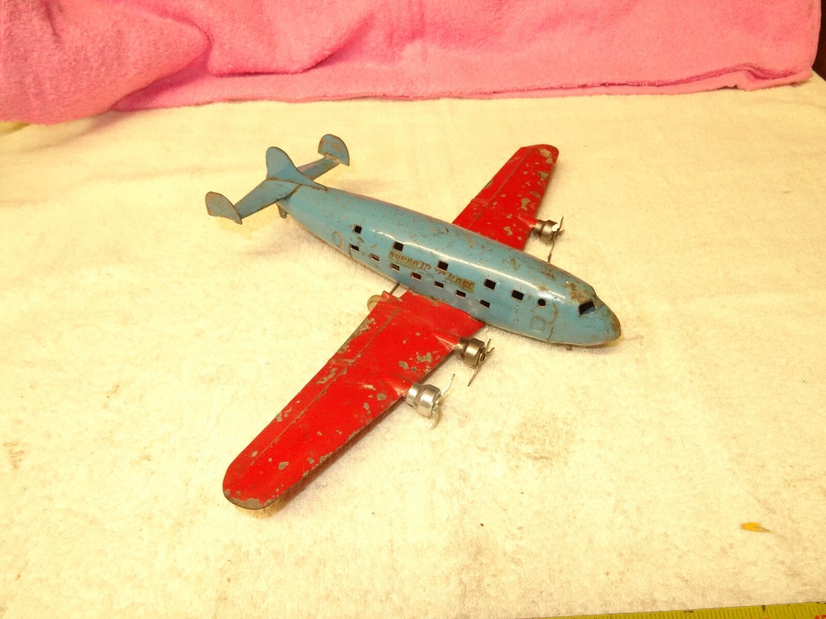 Vintage Wyandotte Marx USAF Pre WW2 FOUR ENGINE DEFENSE BOMBER TOY