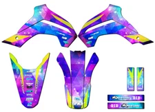 2021-2022 KLX 140 RF SPACE KADET Galaxy Senge Graphics Kit Compatible with