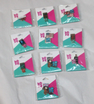 Olympic Pin Lot Of  10 London 2012