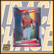 2022 Panini Elite Extra Edition Baseball Nick Biddison Prime Numbers A 07/90