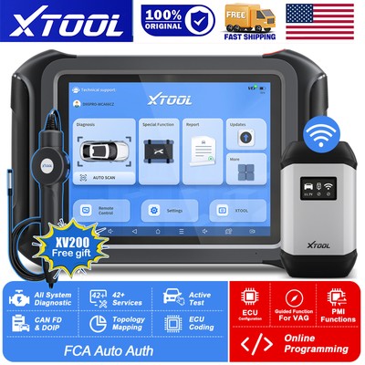 XTOOL D9S PRO + XV200 Auto Full System E*CU Coding Programming Tool Topology FCA