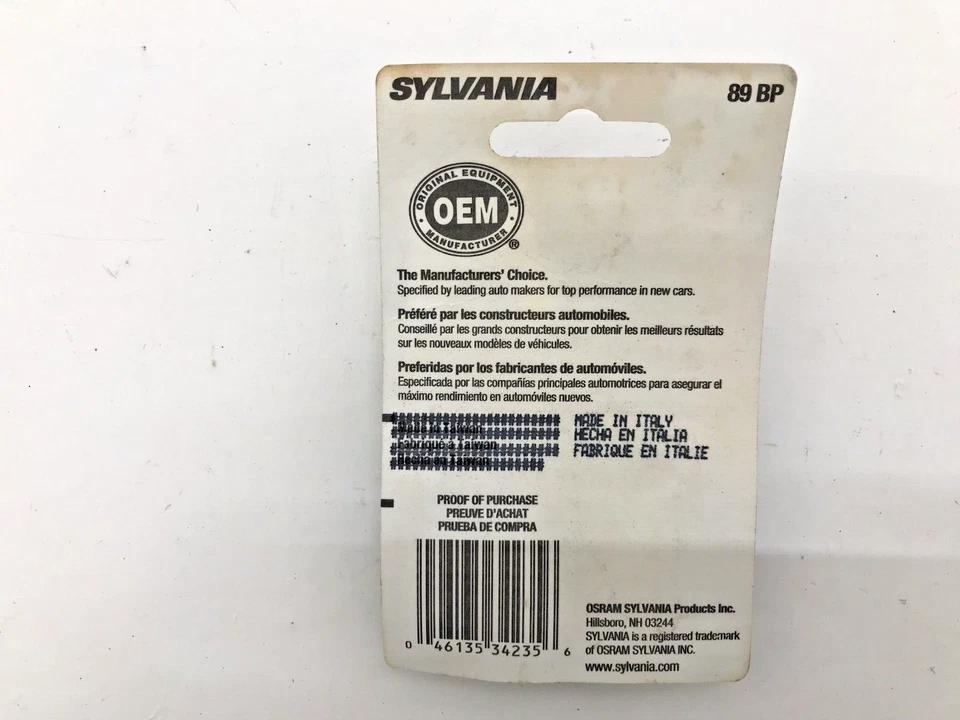 10 купольных ламп для указателей поворота парковки указателей поворота Sylvania 89 с длительным сроком службы - Изображение 4 из 4