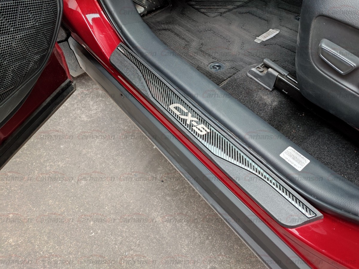 For Mazda CX-5 CX5 KE KF Accessory 2012-2024 2025 Car Carbon Door Sill Kick Scuff Plate Guard Pedal Protector Trim Cover Styling - 34 For Mazda CX-5 CX5 KE KF Accessory 2012-2024 2025 Car Carbon Door Sill Kick Scuff Plate Guard Pedal Protector Trim Cover Styling - 34