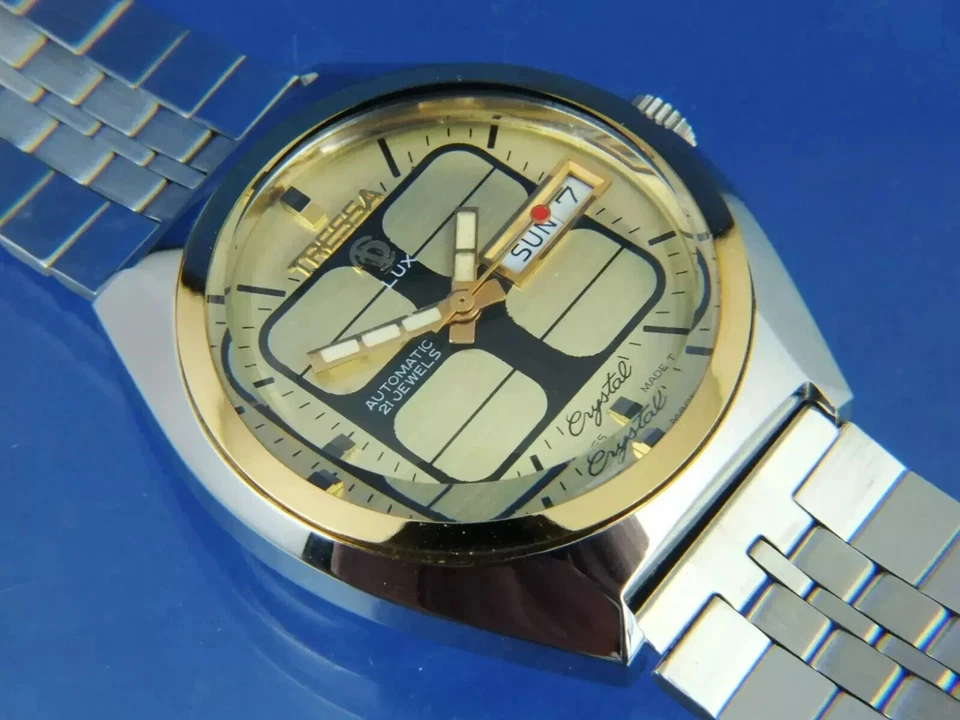 Reloj Automático Tressa Lux Cristal Vintage Retro Suizo Años 70 Nuevo de Lote Antiguo Cal AS 5206 Foto 2 de 4