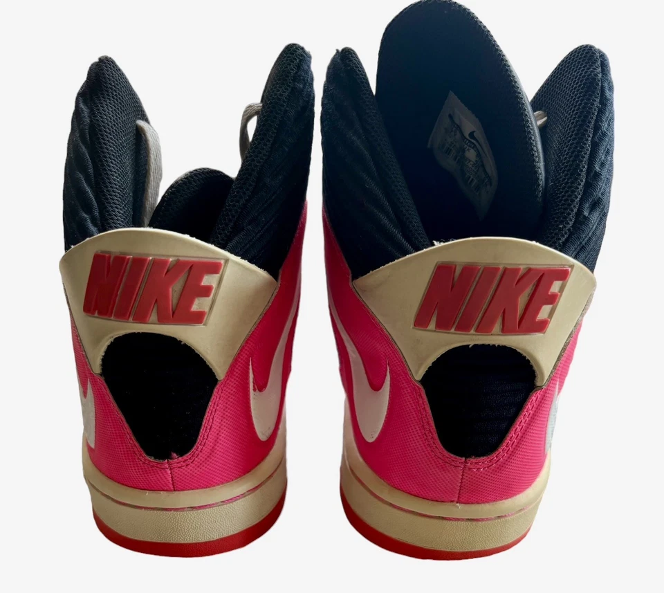 NIKE 677807-COURT INVADER BLACK HIGH TOP BASKETBALL SHOES YOUTH GIRLS 7 - Image 2 of 4