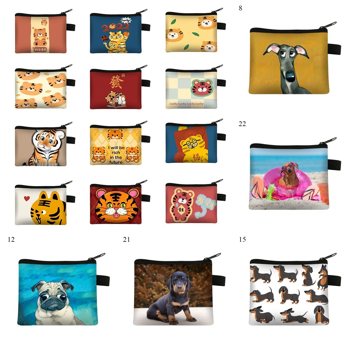 Zipper Mini Purse Wallet For Girls Card Change Bag Key Coin Pouch Cartoon Holder