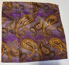 Unbranded Pocket Square Handkerchief Hand Made 9"X9" Multicolor 100 Silk