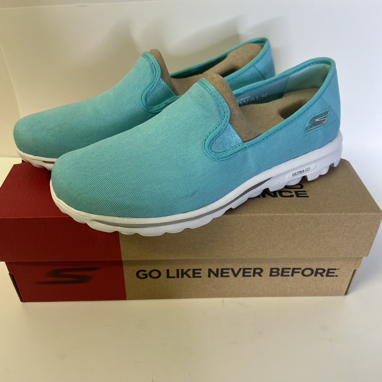 Walk Classic Adorn Aqua Blue Slip 