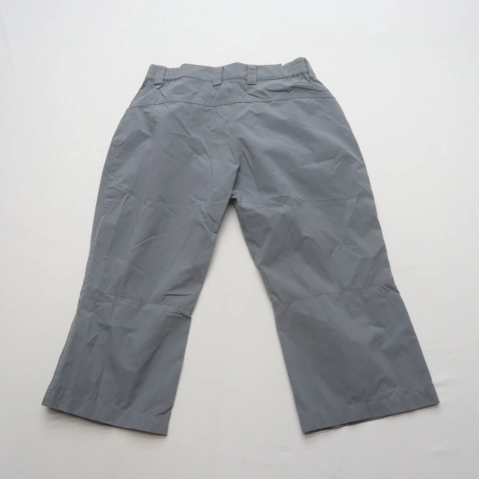 Lowe Alpine Womens Hiking Capri Pants Size 8 Grey Elastic Waist Nylon Stretch - Image 2 of 4
