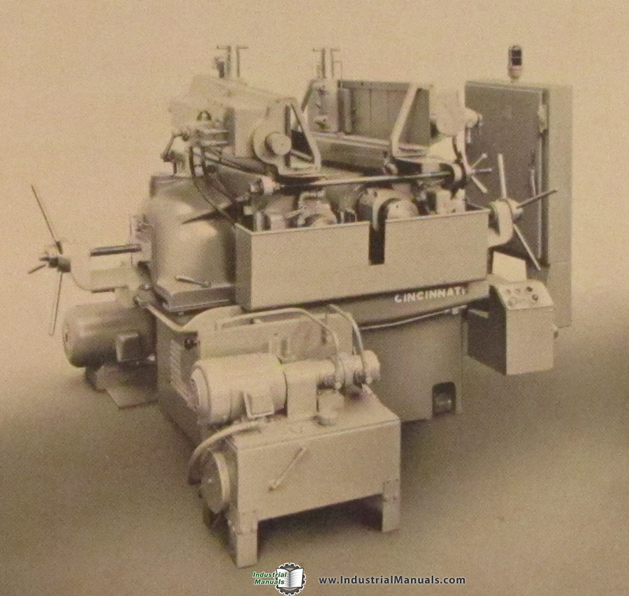 Cincinnati Milacron Filmatic Lapping Machine, Operator Instruct and ...