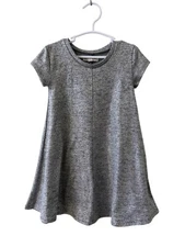 Tucker Tate Girls Silver Dress Size 3 Shirt Dress