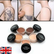 UK Tattoo Cover Up Makeup Skin Scar Birthmark Waterproof Concealer Primer Cream.