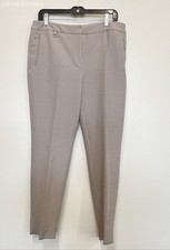 ADRIANNA PAPELL Beige TAUPE GEO 1 PRINTED KATE FIT DRESS PANTS - Size 12