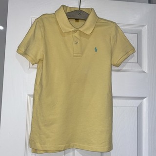 Polo Ralph Lauren età 7 anni giallo bottoni limone GB5