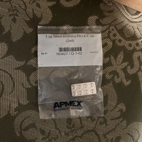 1 oz Silver Lego Building Block Pure Silver .999 Bullion Stackable Monarch