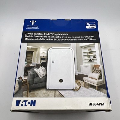 Eaton Z-wave Wireless On/OFF Plug In Module-RF96APM WHITE {N}